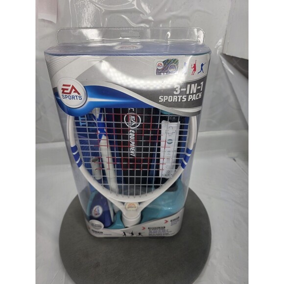Nintendo Wii EA Sport Pack 3 in 1 Tennis Baseball Golf Controller Attachment NEW - Picture 1 of 5